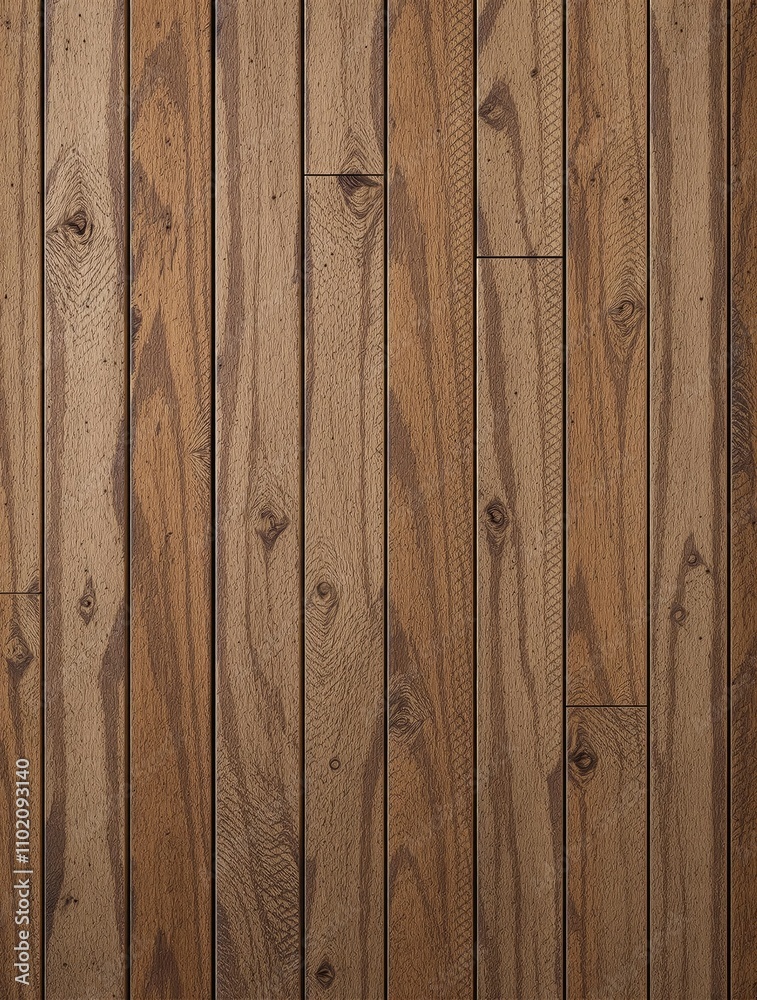 Naklejka premium Aged wooden plank wall with rustic brown patina, planks, weathered