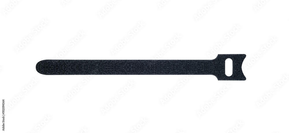 Velcro strap isolated on white background.