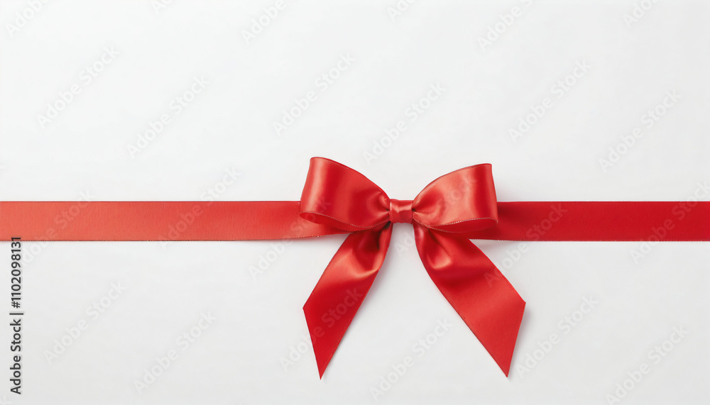red bow on a white background red bow on a white background