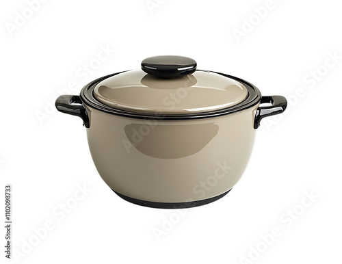 Stylish Ceramic Cooking Pot with A Lid for Home Kitchen Use