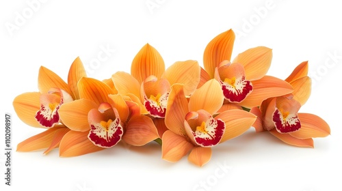 Orange Cymbidium Orchid Bouquet 