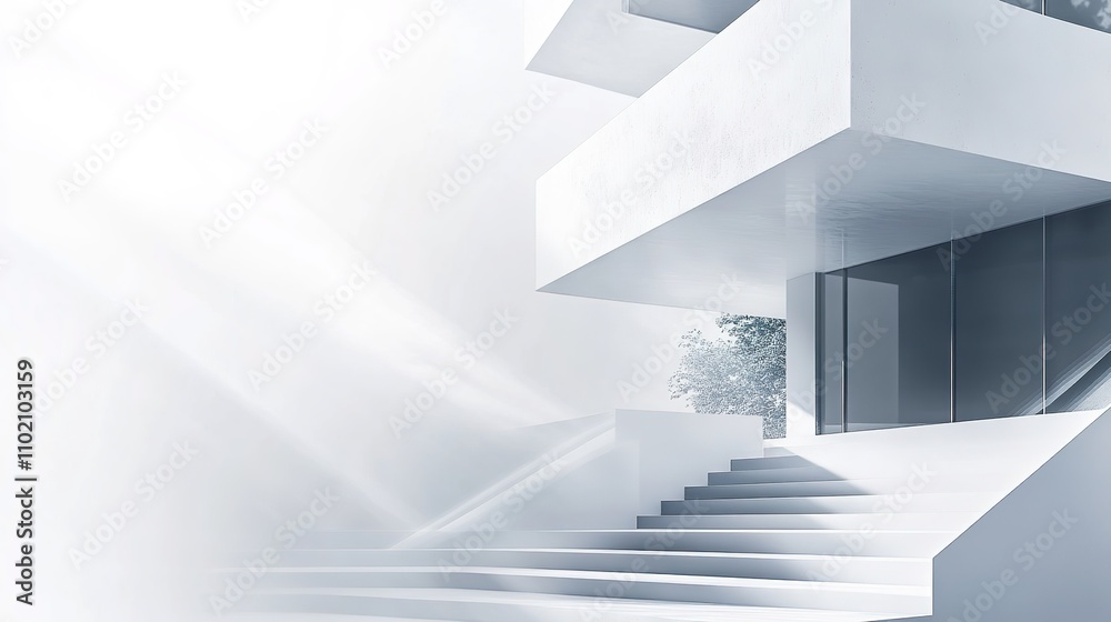 Fototapeta premium Modern Architecture Entrance 