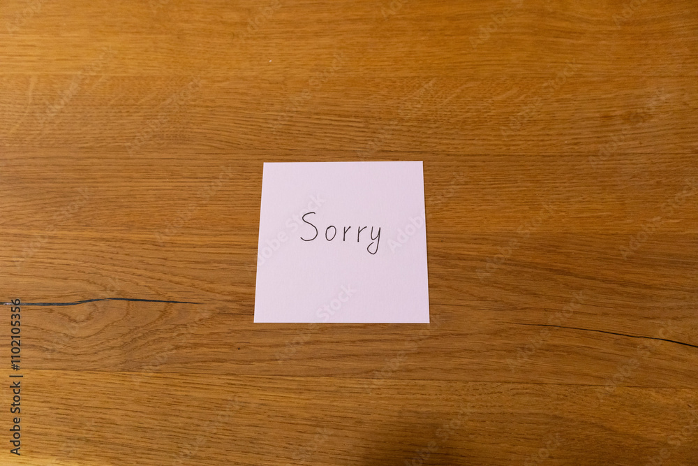 Handwritten pink note with Handwritten pink note with