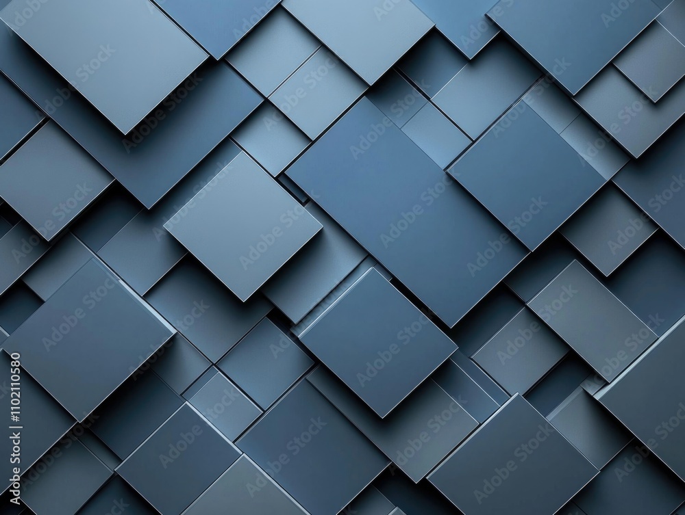 Blue square stack Blue square stack