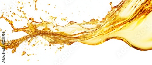 Oil splash isolated on white background