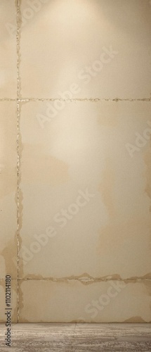 Aged beige concrete wall with rough vintage texture, backdrop, old, vintage