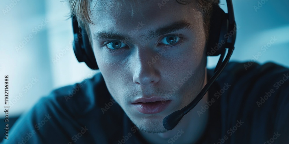 Young gamer playing Young gamer playing