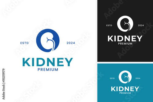Logo of kidney care medical design template vector illustration