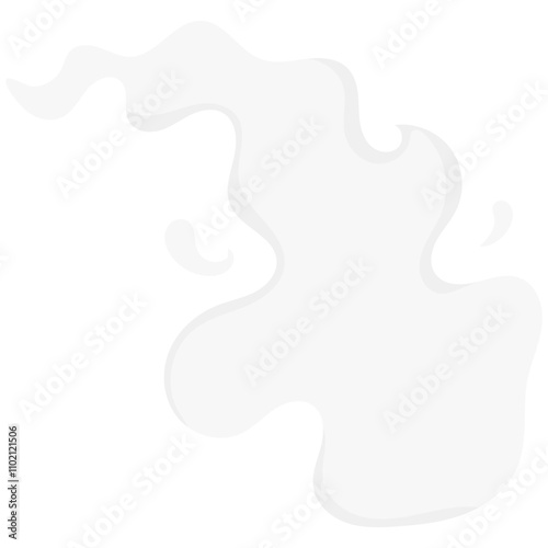 Cartoon smoke effects. Coffee and tea steam, food flavor, smell and aroma. Vector white vapor of hot drinks and food, fire flame, cigarette smoke clouds, coffee cup or mug steam.