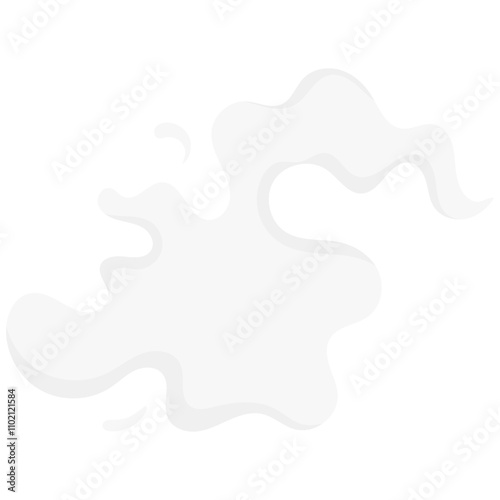 Cartoon smoke effects. Coffee and tea steam, food flavor, smell and aroma. Vector white vapor of hot drinks and food, fire flame, cigarette smoke clouds, coffee cup or mug steam.