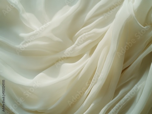 White Fabric Close Up