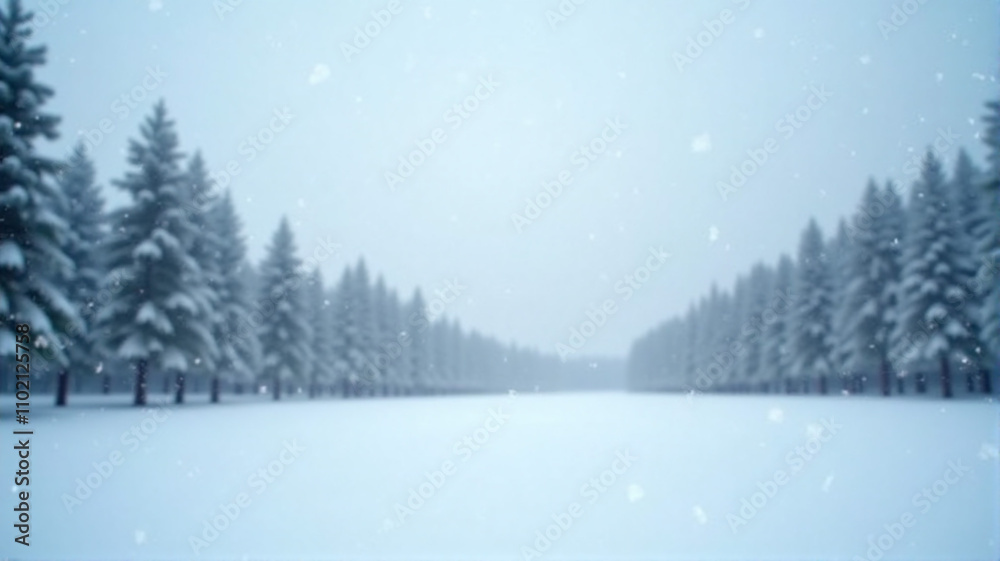 Fototapeta premium winter landscape with trees