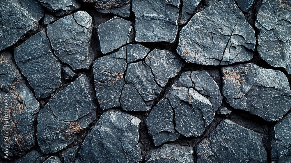 Textured gray rock surface with natural cracks and patterns Textured gray rock surface with natural cracks and patterns