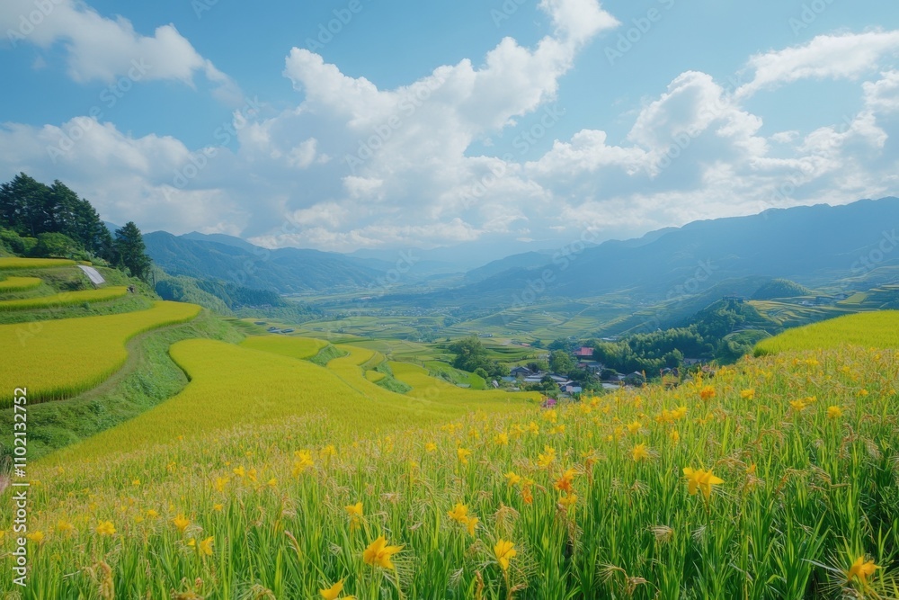 Fototapeta premium landscape with field