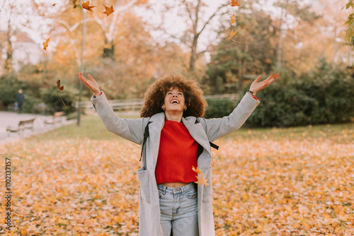 Joyful celebration of autum...