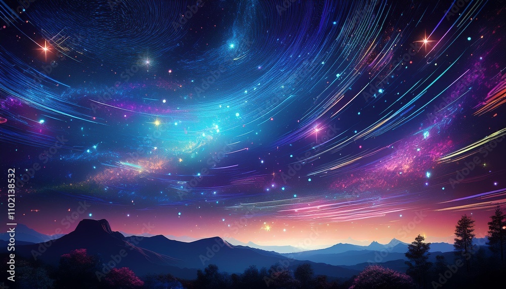 Fototapeta premium night sky with stars