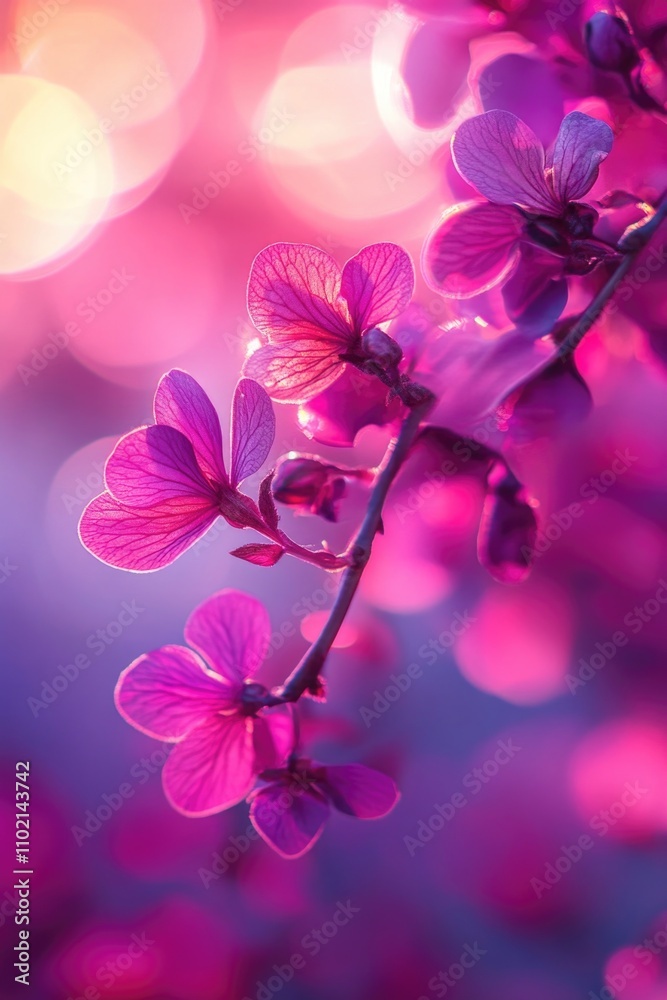 Fototapeta premium Purple flowers close-up