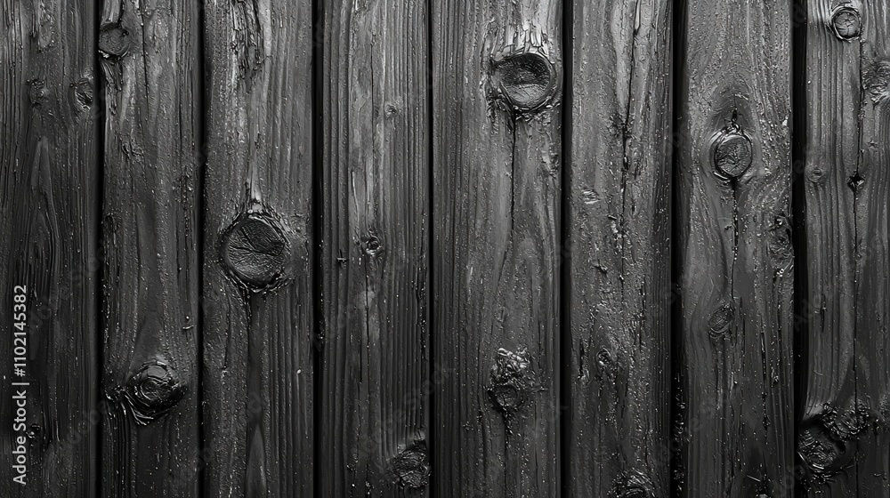 Dark weathered wooden wall texture with knots and grain patterns