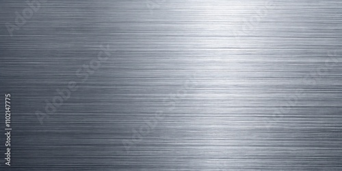 Abstract Brushed Metal Texture - Horizontal Lines and Light Reflection