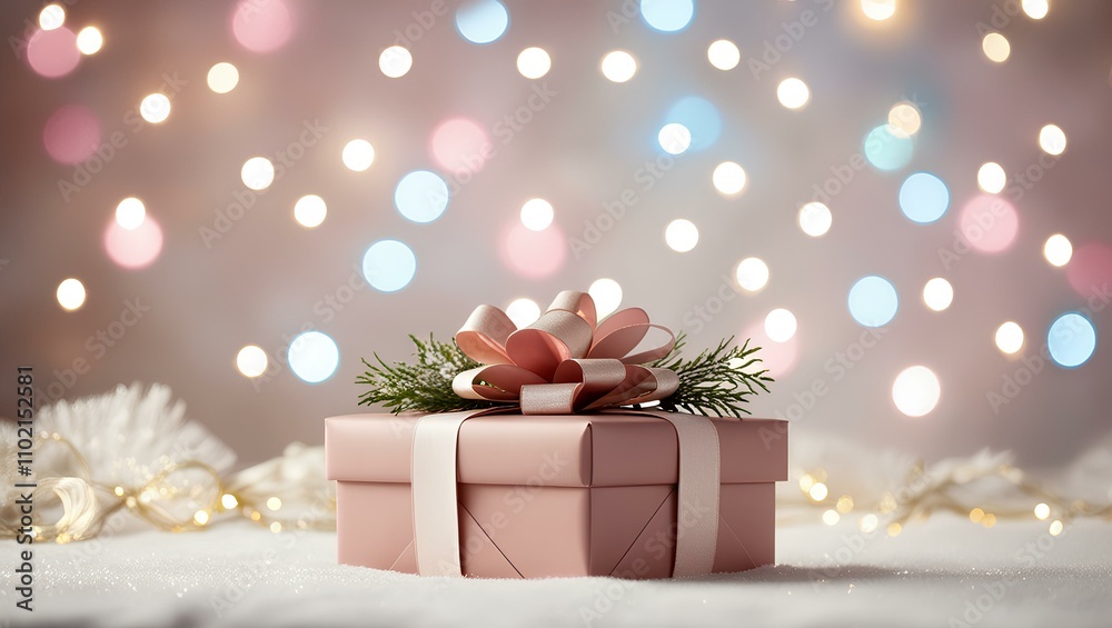 Red gift box with gold ribbon and bow isolated on white background for Christmas, birthday, and holiday celebrations