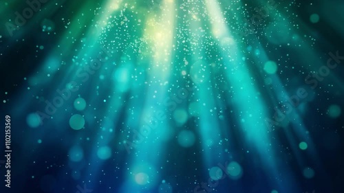 Magical Bokeh Light Rays Seamless Looping Video Background