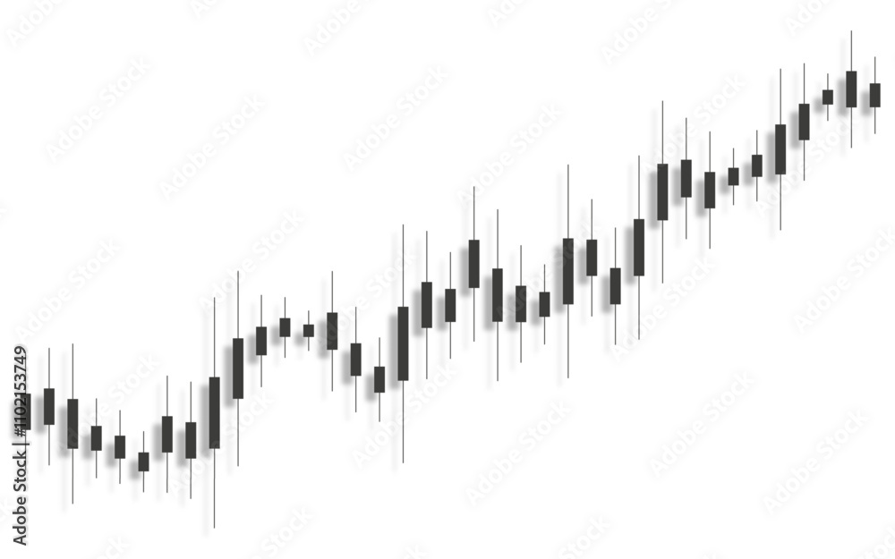 Stock market growth and quotes on white background Stock market growth and quotes on white background