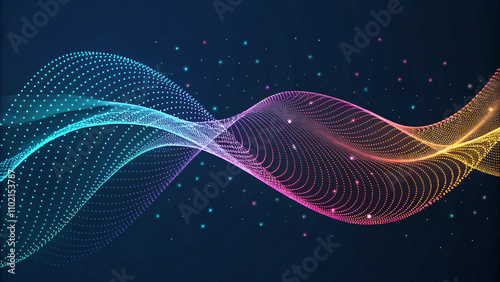 Abstract background technology particles
