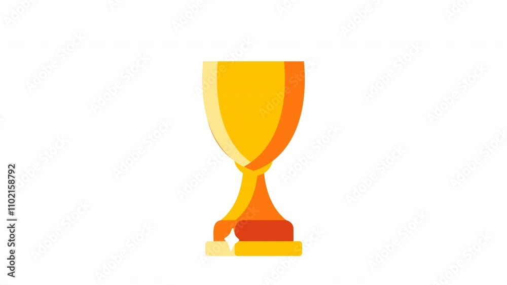 An Artistic Representation of a Trophy Symbolizing Achievement and Success in Various Competitions