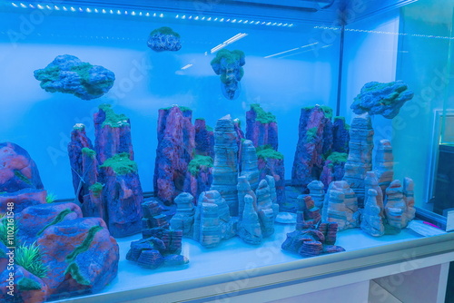 Decorations for home aquariums