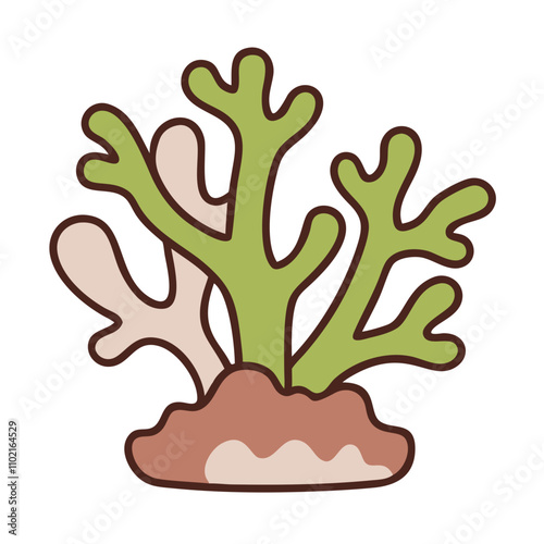 Coral reef icon representing marine biodiversity
