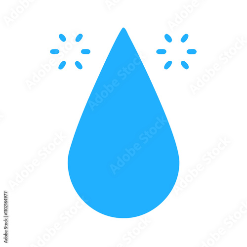Water drop icon for clean water conservation