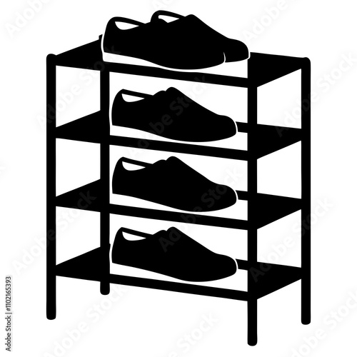 shelf with clothes