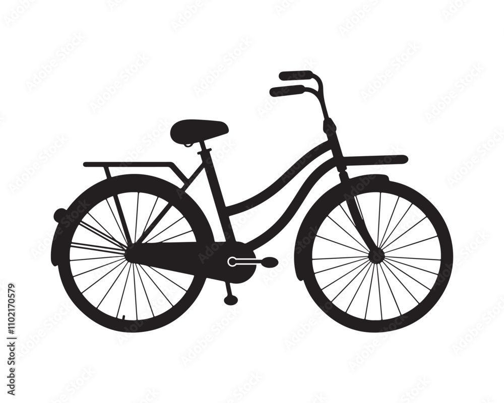 Bicycle silhouette vector illustration design Bicycle silhouette vector illustration design