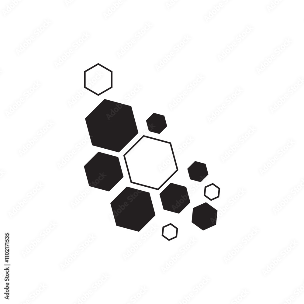 Honeycomb pattern. Seamless beehive background. Abstract beehive raster background. Funny vector bee honey shapes signs. Vector illustration. isolated on white background. EPS 10 Honeycomb pattern. Seamless beehive background. Abstract beehive raster background. Funny vector bee honey shapes signs. Vector illustration. isolated on white background. EPS 10
