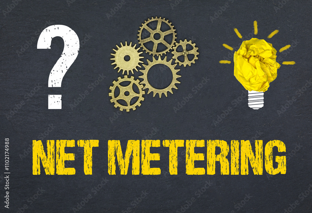 Obraz premium Net Metering