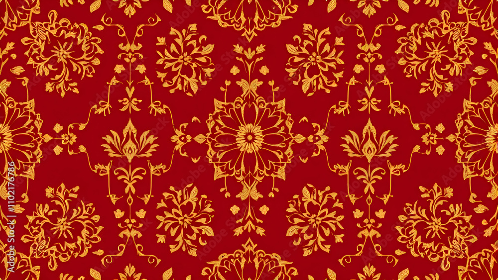 Thai Floral Elegance Pattern Thai Floral Elegance Pattern