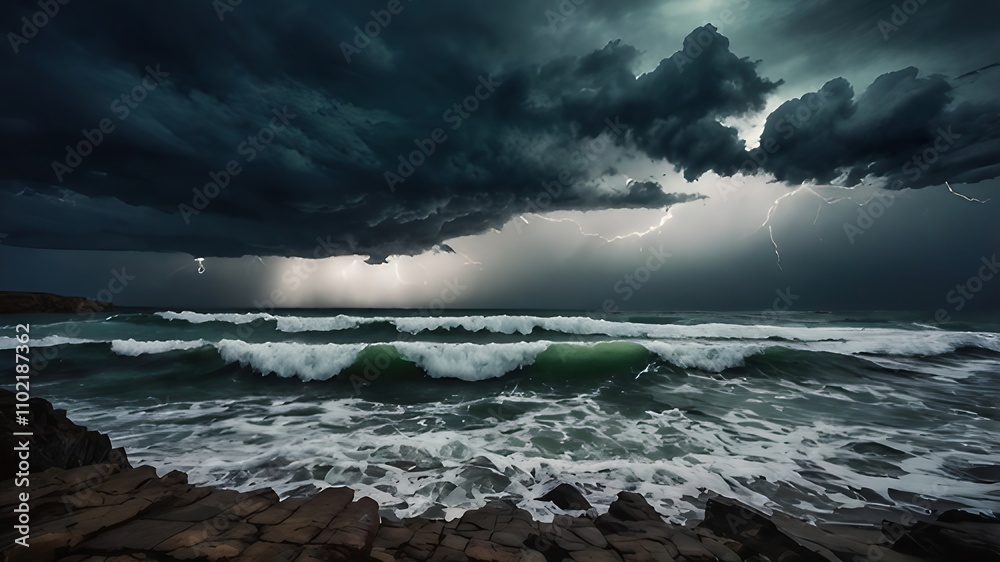 Obraz premium lake and mountains