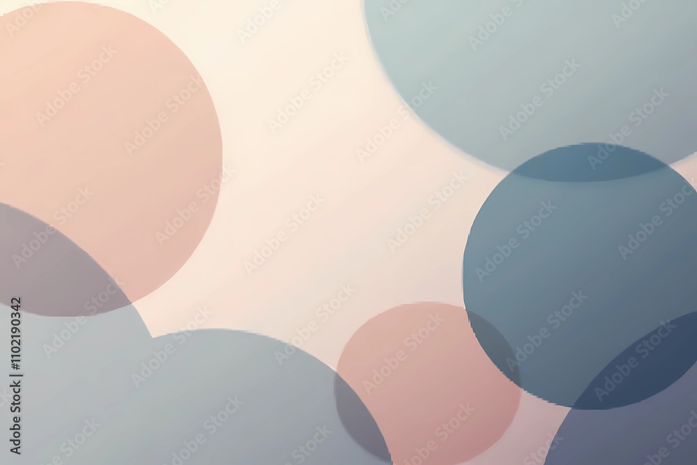 Minimalist abstract forms in earthly tones with a neutral palette and copying of space  