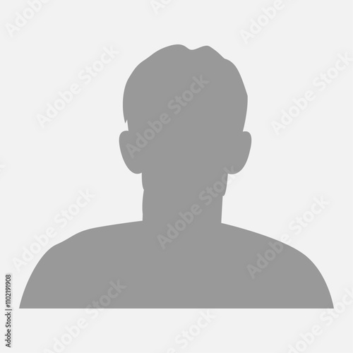 Vector flat illustration. Icons of man and woman. Avatar, user profile, person icon, profile picture. Suitable for social media profiles, icons, screensavers and as a template. Business concept.