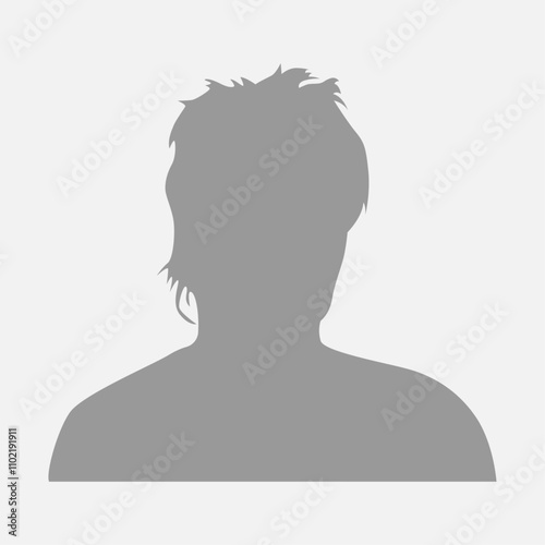 Vector flat illustration. Icons of man and woman. Avatar, user profile, person icon, profile picture. Suitable for social media profiles, icons, screensavers and as a template. Business concept.