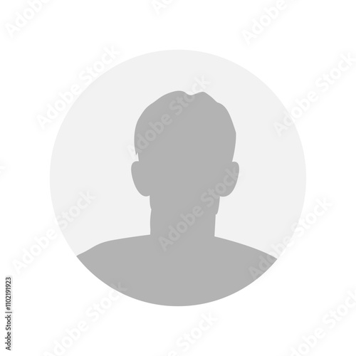 Vector flat illustration. Icons of man and woman. Avatar, user profile, person icon, profile picture. Suitable for social media profiles, icons, screensavers and as a template. Business concept.