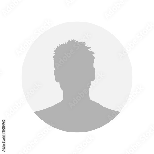 Vector flat illustration. Icons of man and woman. Avatar, user profile, person icon, profile picture. Suitable for social media profiles, icons, screensavers and as a template. Business concept.