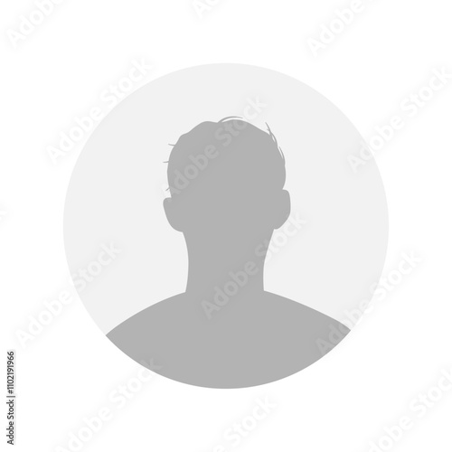 Vector flat illustration. Icons of man and woman. Avatar, user profile, person icon, profile picture. Suitable for social media profiles, icons, screensavers and as a template. Business concept.