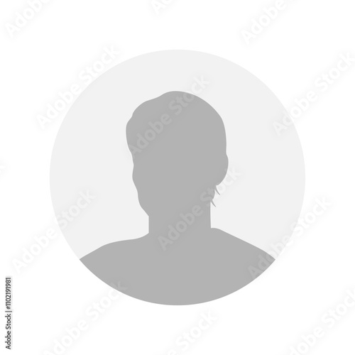 Vector flat illustration. Icons of man and woman. Avatar, user profile, person icon, profile picture. Suitable for social media profiles, icons, screensavers and as a template. Business concept.