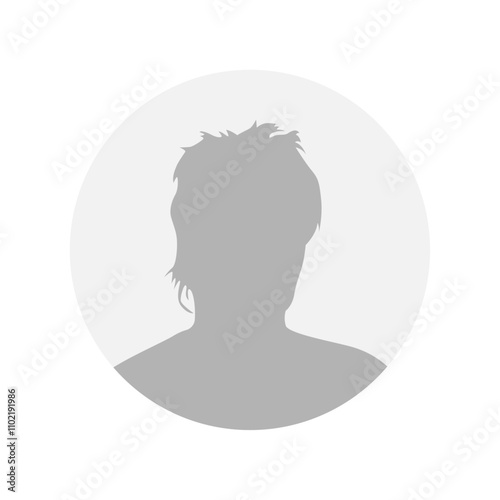 Vector flat illustration. Icons of man and woman. Avatar, user profile, person icon, profile picture. Suitable for social media profiles, icons, screensavers and as a template. Business concept.