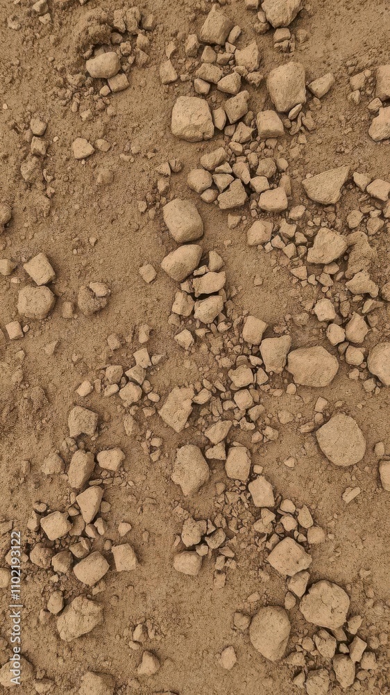 Muddy soil with clumps of dirt and small rocks, creating a rough and uneven texture, dirt, gritty Muddy soil with clumps of dirt and small rocks, creating a rough and uneven texture, dirt, gritty
