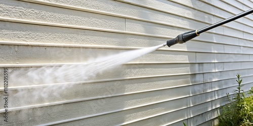 Power Washing Siding Cleaning a Dirty House with a Pressure Washer, house cleaning , pressure washing , exterior cleaning