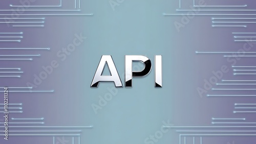 Application Programming Interface.  modern technology, internet and networking concept.