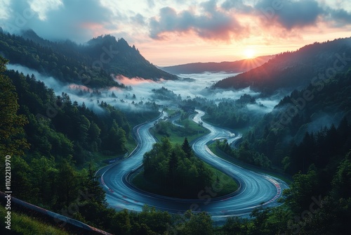 N-Series vehicle on the Nürburgring Nordschleife race track, showcasing speed and precision.