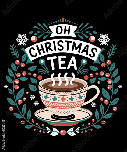 Oh! Christmas tea, elegant design